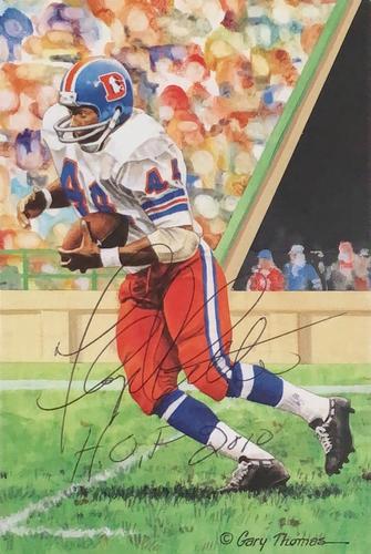 2010 Goal Line Hall of Fame Art Collection #257 Floyd Little Front