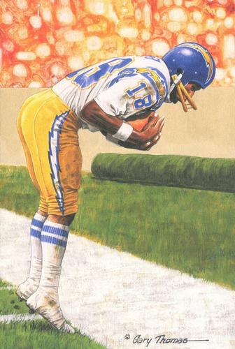 1996 Goal Line Hall of Fame Art Collection #184 Charlie Joiner Front