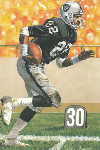 1997 Goal Line Hall of Fame Art Collection #186 Mike Haynes Front