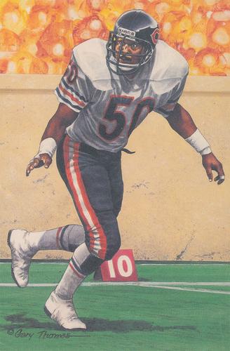 1998 Goal Line Hall of Fame Art Collection #193 Mike Singletary Front