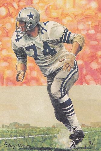 1992 Goal Line Hall of Fame Art Collection #106 Bob Lilly Front