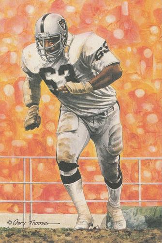 1992 Goal Line Hall of Fame Art Collection #118 Gene Upshaw Front
