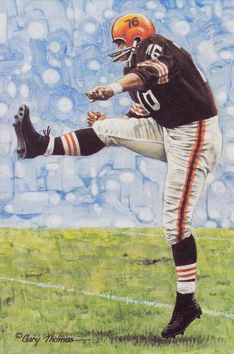 1991 Goal Line Hall of Fame Art Collection #69 Lou Groza Front
