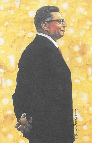 1991 Goal Line Hall of Fame Art Collection #75 Vince Lombardi Front