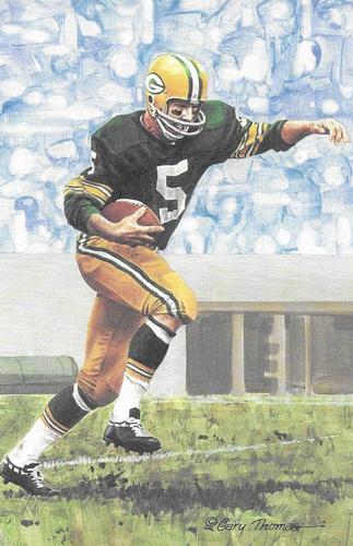 1990 Goal Line Hall of Fame Art Collection #44 Paul Hornung Front