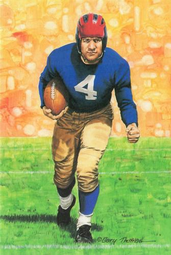 1990 Goal Line Hall of Fame Art Collection #49 Tuffy Leemans Front