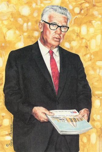 1990 Goal Line Hall of Fame Art Collection #57 Art Rooney Front