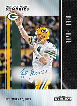 2017 Panini Eternal - Monday Night Memories Black #PE-MM13 Brett Favre Front