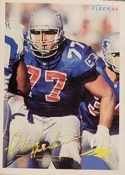 1994 Fleer New England Patriots Ticket Cards #NNO Pat Harlow Front