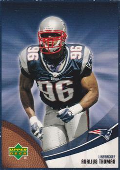 2007 Upper Deck Boston Globe New England Patriots #18 Adalius Thomas Front