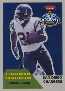 2003 Fleer/Pacific/Playoff/Topps/Upper Deck San Diego Chargers Super Bowl XXXVII Promos #2 LaDainian Tomlinson Front