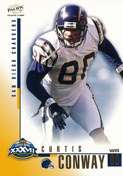 2003 Fleer/Pacific/Playoff/Topps/Upper Deck San Diego Chargers Super Bowl XXXVII Promos #3 Curtis Conway Front