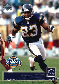 2003 Fleer/Pacific/Playoff/Topps/Upper Deck San Diego Chargers Super Bowl XXXVII Promos #5 Quentin Jammer Front
