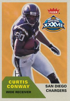 2003 Fleer/Pacific/Playoff/Topps/Upper Deck San Diego Chargers Super Bowl XXXVII Promos #11 Curtis Conway Front