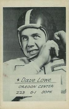1953 Oregon Ducks #NNO Dave Lowe Front