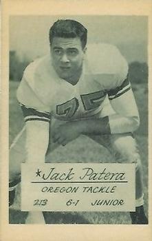 1953 Oregon Ducks #NNO Jack Patera Front