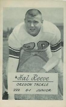 1953 Oregon Ducks #NNO Hal Reeve Front