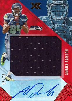 2017 Panini XR - Rookie Jumbo Swatch Autographs Red #RJA-AD Amara Darboh Front