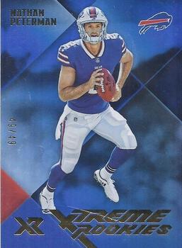 2017 Panini XR - Xtreme Rookies Blue #XR-NP Nathan Peterman Front