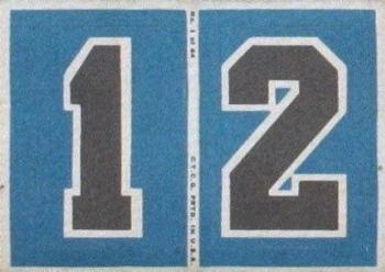 1968 Topps Test Team Patches #1 1 and 2 Front