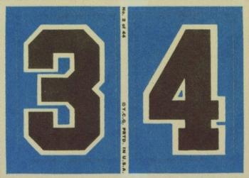 1968 Topps Test Team Patches #2 3 and 4 Front