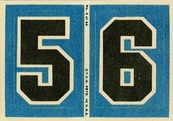1968 Topps Test Team Patches #3 5 and 6 Front