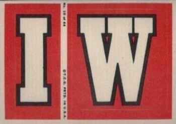 1968 Topps Test Team Patches #10 I and W Front