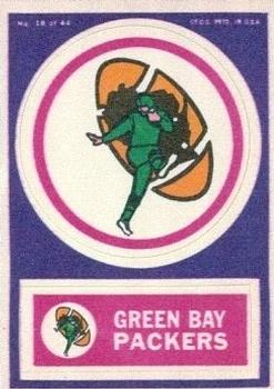 1968 Topps Test Team Patches #18 Green Bay Packers Front