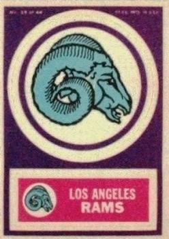 1968 Topps Test Team Patches #19 Los Angeles Rams Front