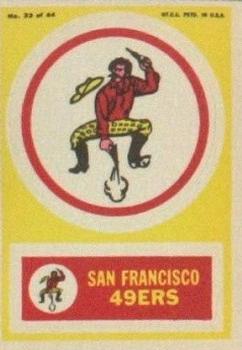 1968 Topps Test Team Patches #33 San Francisco 49ers Front