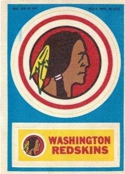 1968 Topps Test Team Patches #34 Washington Redskins Front