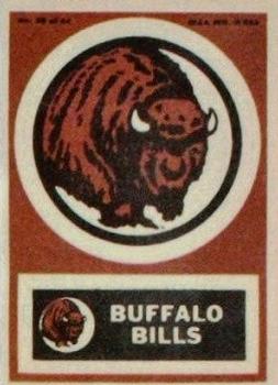 1968 Topps Test Team Patches #36 Buffalo Bills Front