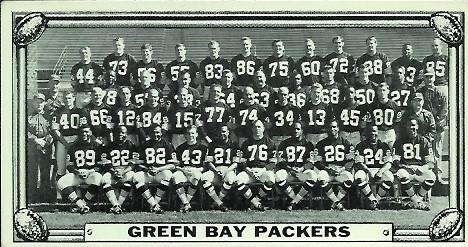 1968 Topps Test Team Patches - Team Photos #1 Green Bay Packers Front