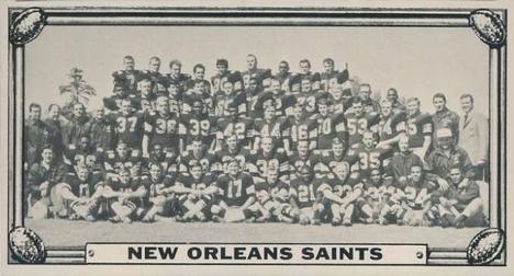 1968 Topps Test Team Patches - Team Photos #2 New Orleans Saints Front