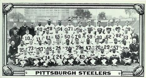 1968 Topps Test Team Patches - Team Photos #5 Pittsburgh Steelers Front