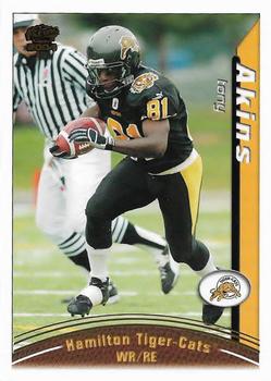 2004 Pacific CFL #38 Tony Akins Front
