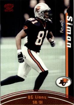 2004 Pacific CFL - Red #10 Geroy Simon Front