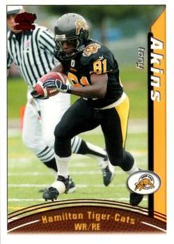 2004 Pacific CFL - Red #38 Tony Akins Front