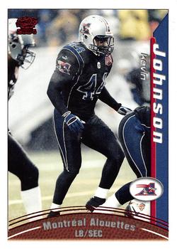 2004 Pacific CFL - Red #57 Kevin Johnson Front