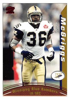 2004 Pacific CFL - Red #105 Lamar McGriggs Front