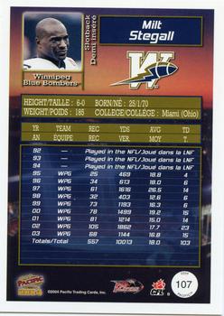 2004 Pacific CFL - Red #107 Milt Stegall Back