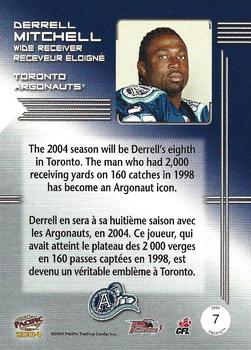 2004 Pacific CFL - Maximum Overdrive #7 Derrell Mitchell Back