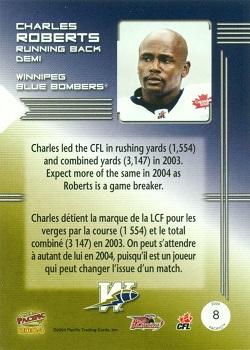 2004 Pacific CFL - Maximum Overdrive #8 Charles Roberts Back