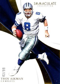 2017 Panini Immaculate Collection #28 Troy Aikman Front