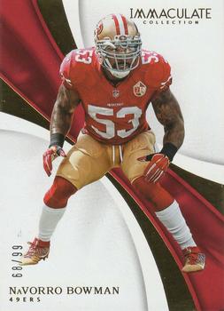 2017 Panini Immaculate Collection #87 Navorro Bowman Front