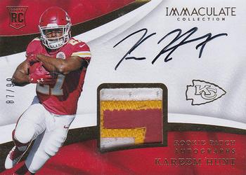 2017 Panini Immaculate Collection #117 Kareem Hunt Front