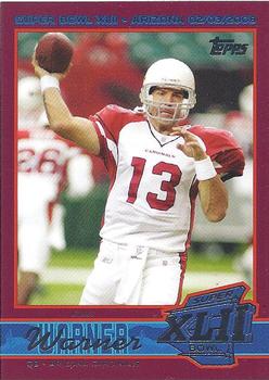 2008 Topps Arizona Cardinals Super Bowl XLII Card Show #4 Kurt Warner Front