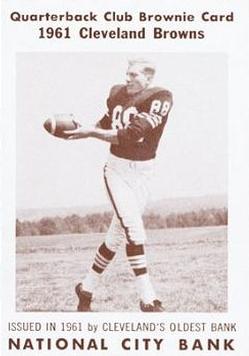 1961 National City Bank Cleveland Browns - Set No. 4 #1 Rich Kreitling Front