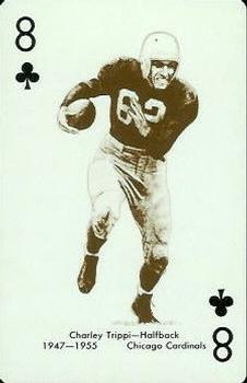 1963 Stancraft Playing Cards - Red Backs #8♣ Charley Trippi Front