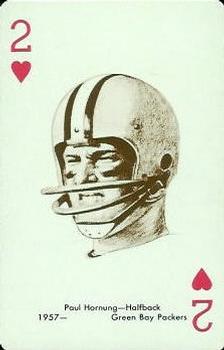 1963 Stancraft Playing Cards - Red Backs #2♥ Paul Hornung Front